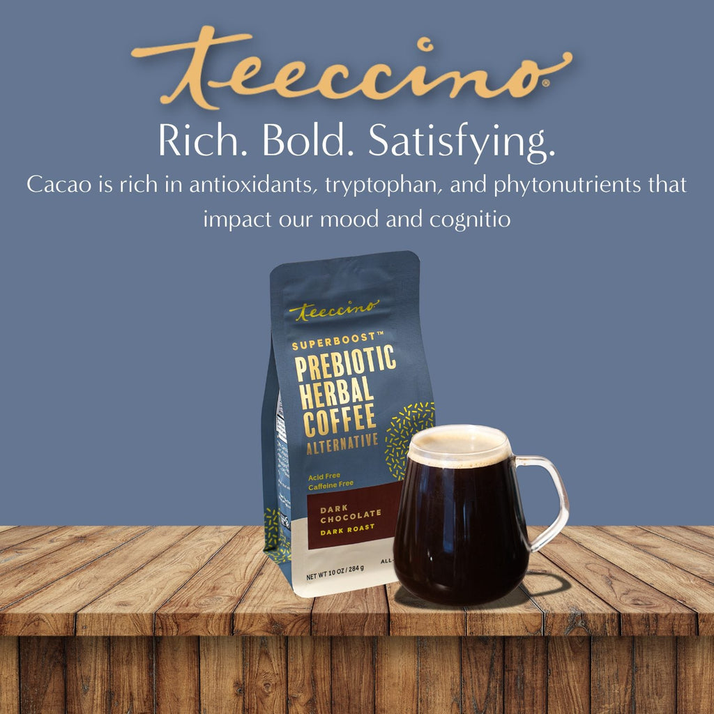 Dark Chocolate Prebiotic SuperBoost Herbal Coffee